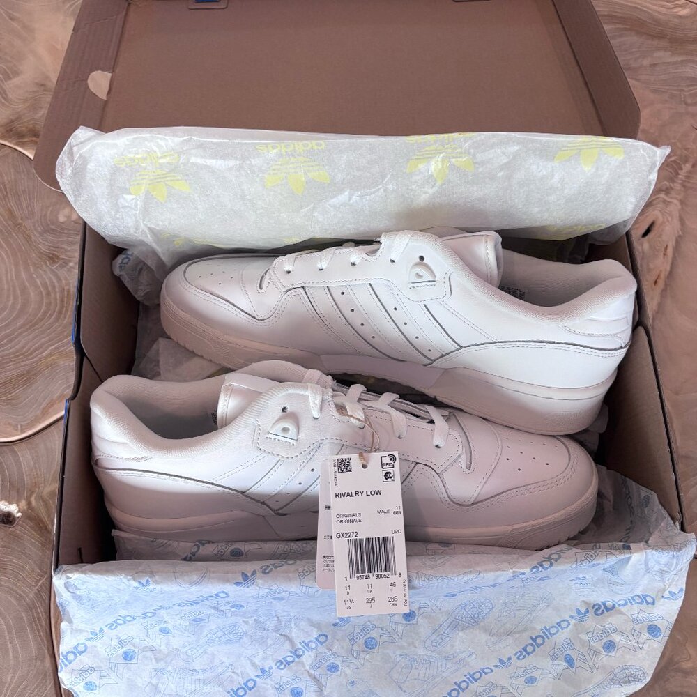 Adidas Originals Rivalry Low Sneakers - White, Size 11 (Men's) - NWT